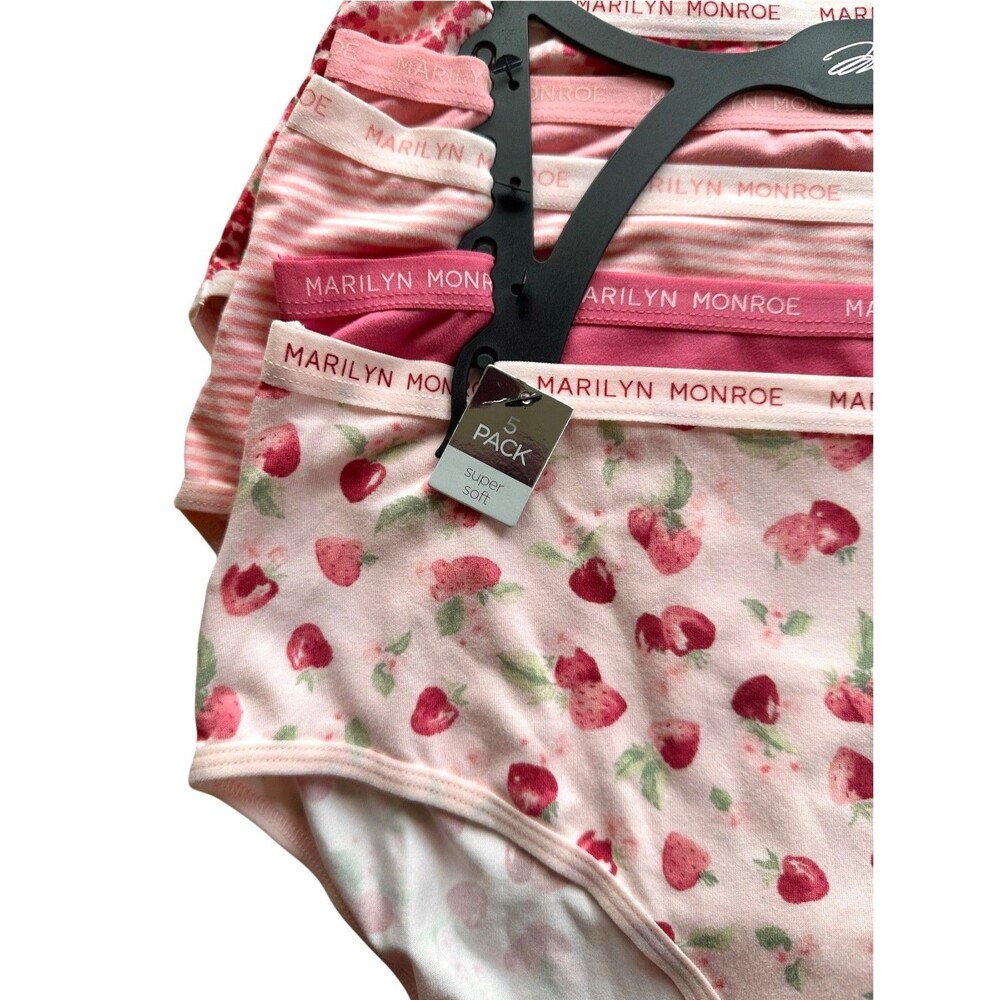 Marilyn Monroe Women's Set of 5 Super Soft Panties Size XL Multicolor Printed - Picture 4 of 5